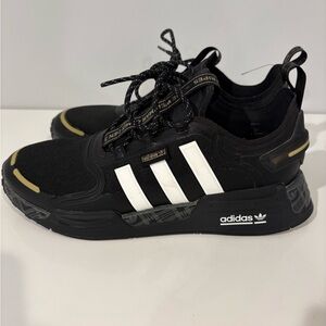 SZ 10 Adidas Originals NMD V3 Black White Gold Men’s Running Shoes